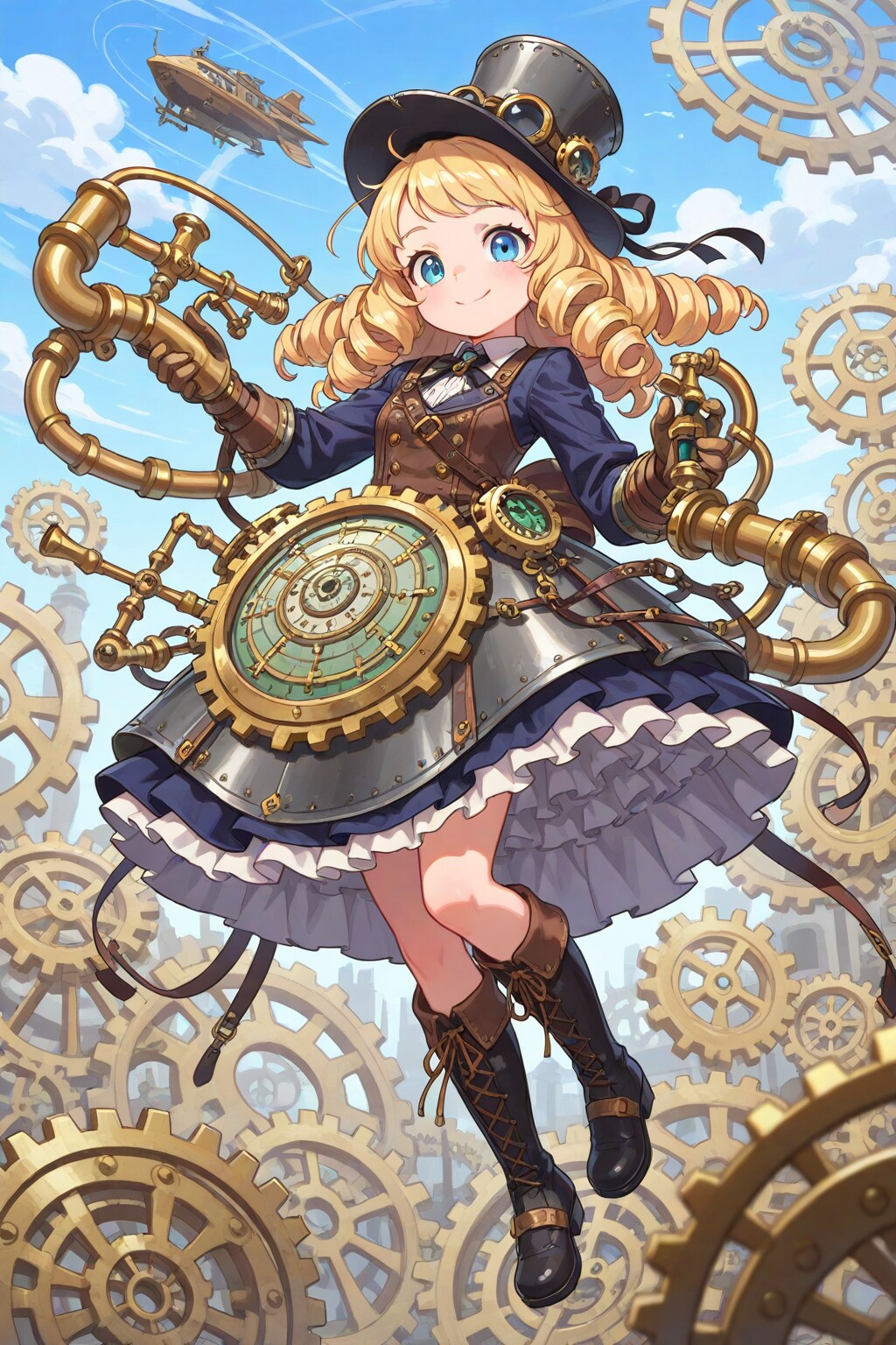 スチームパンクなお嬢様と不思議な蒸氣からくり（試作型）