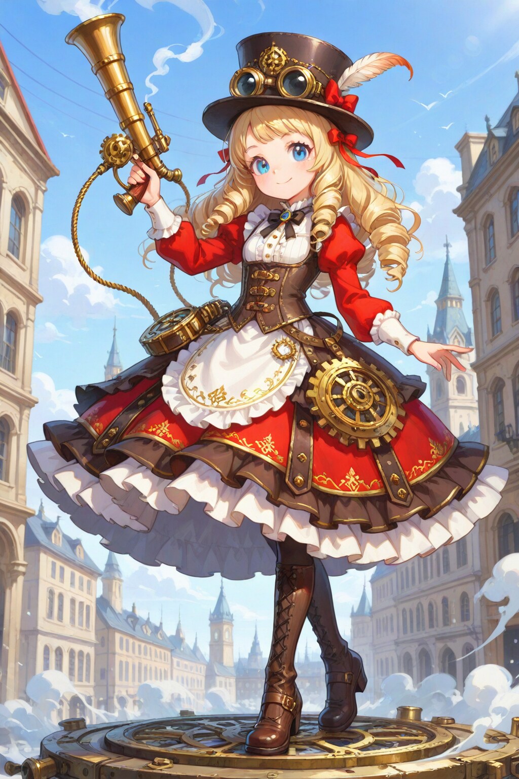 スチームパンクなお嬢様と不思議な蒸氣からくり（試作型）