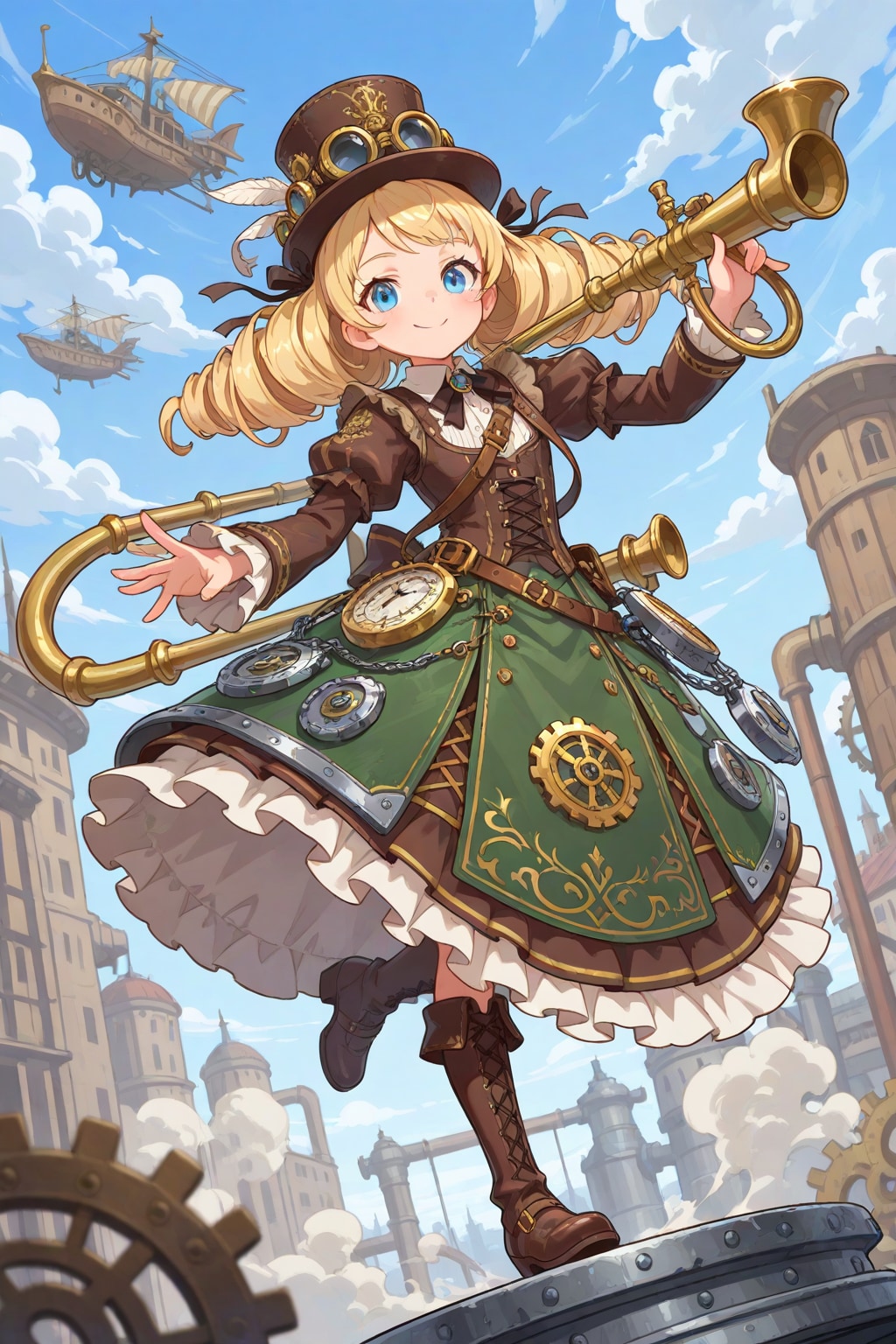 スチームパンクなお嬢様と不思議な蒸氣からくり（試作型）