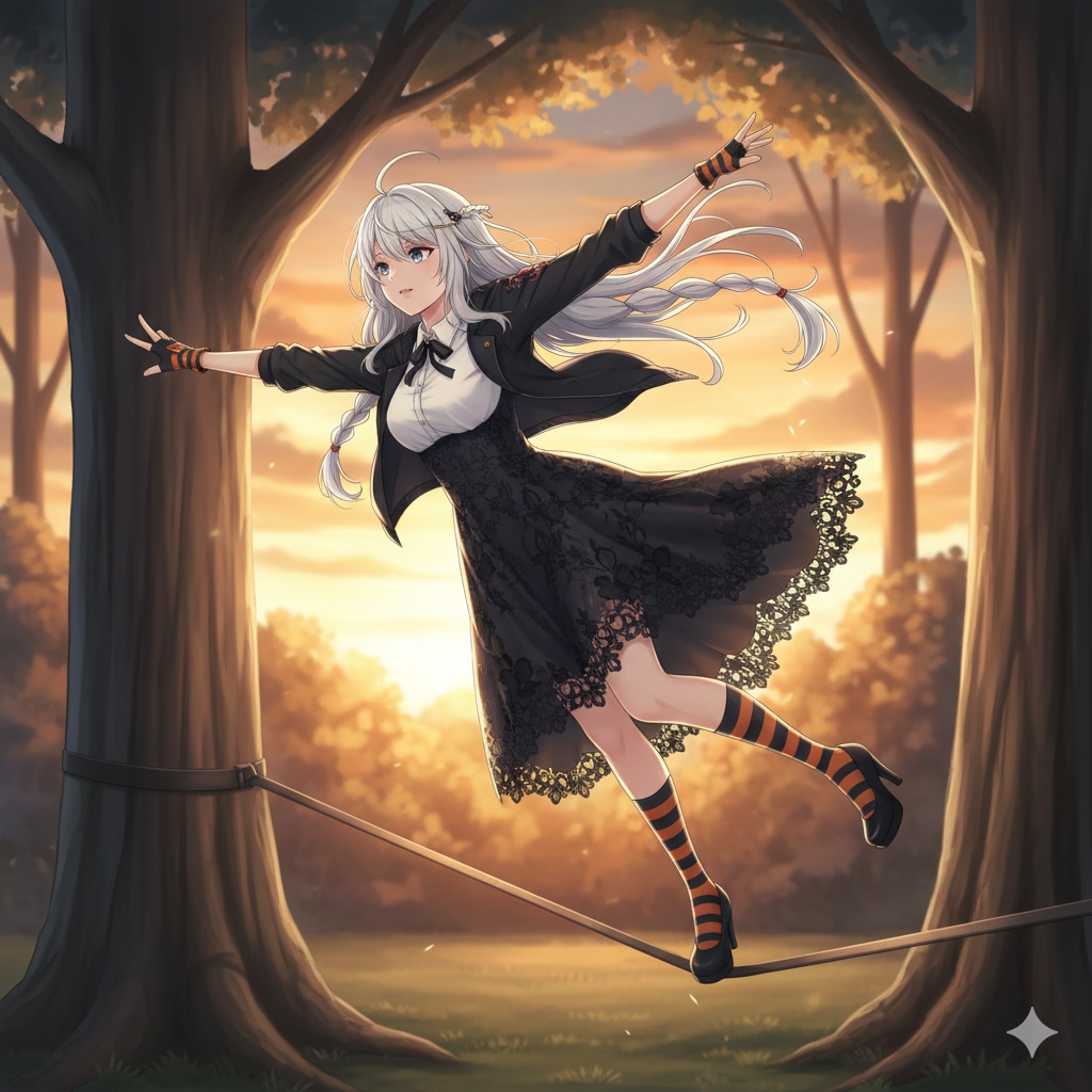 スラックライン | の人気AIイラスト・グラビア