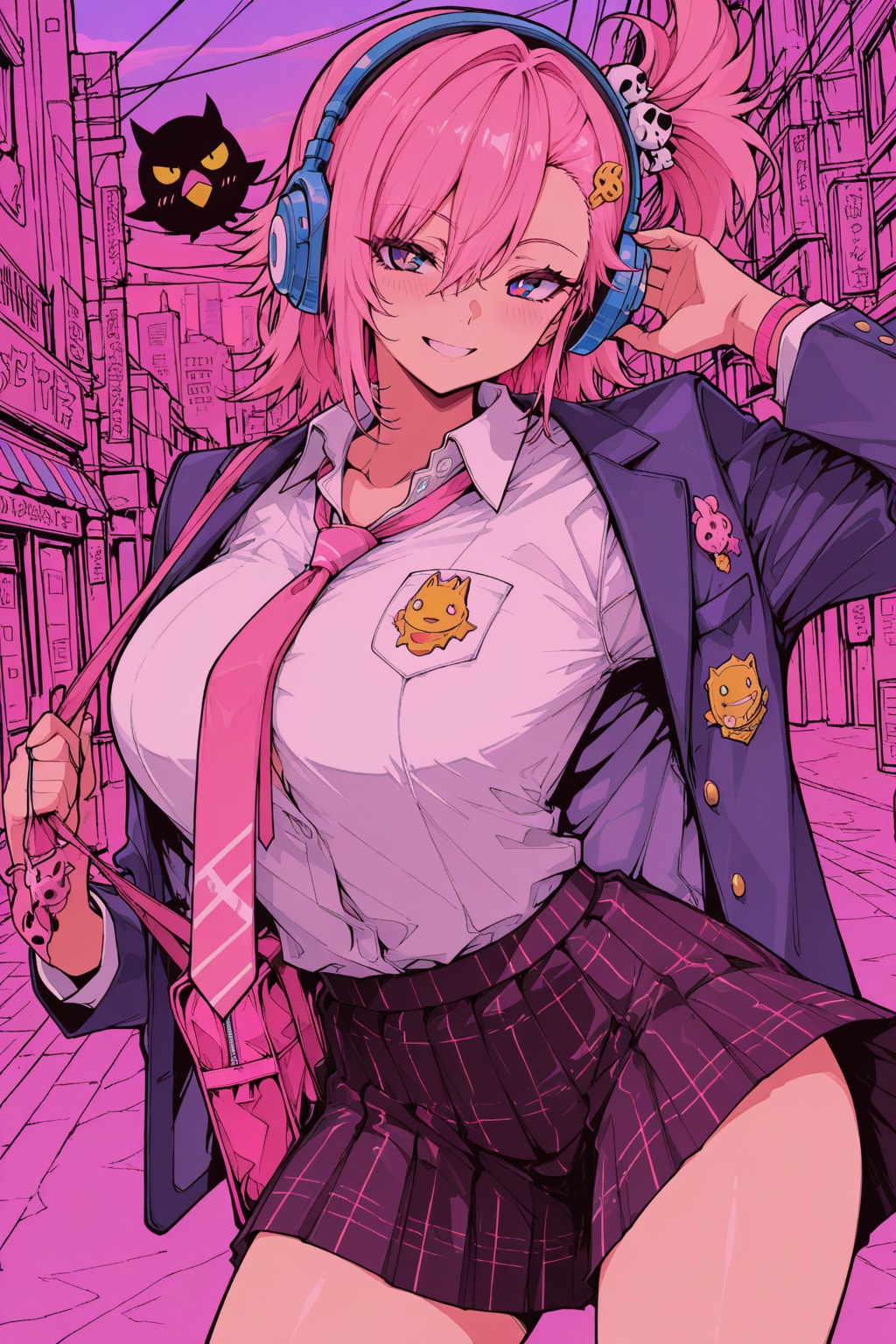 ヘッドホン女子