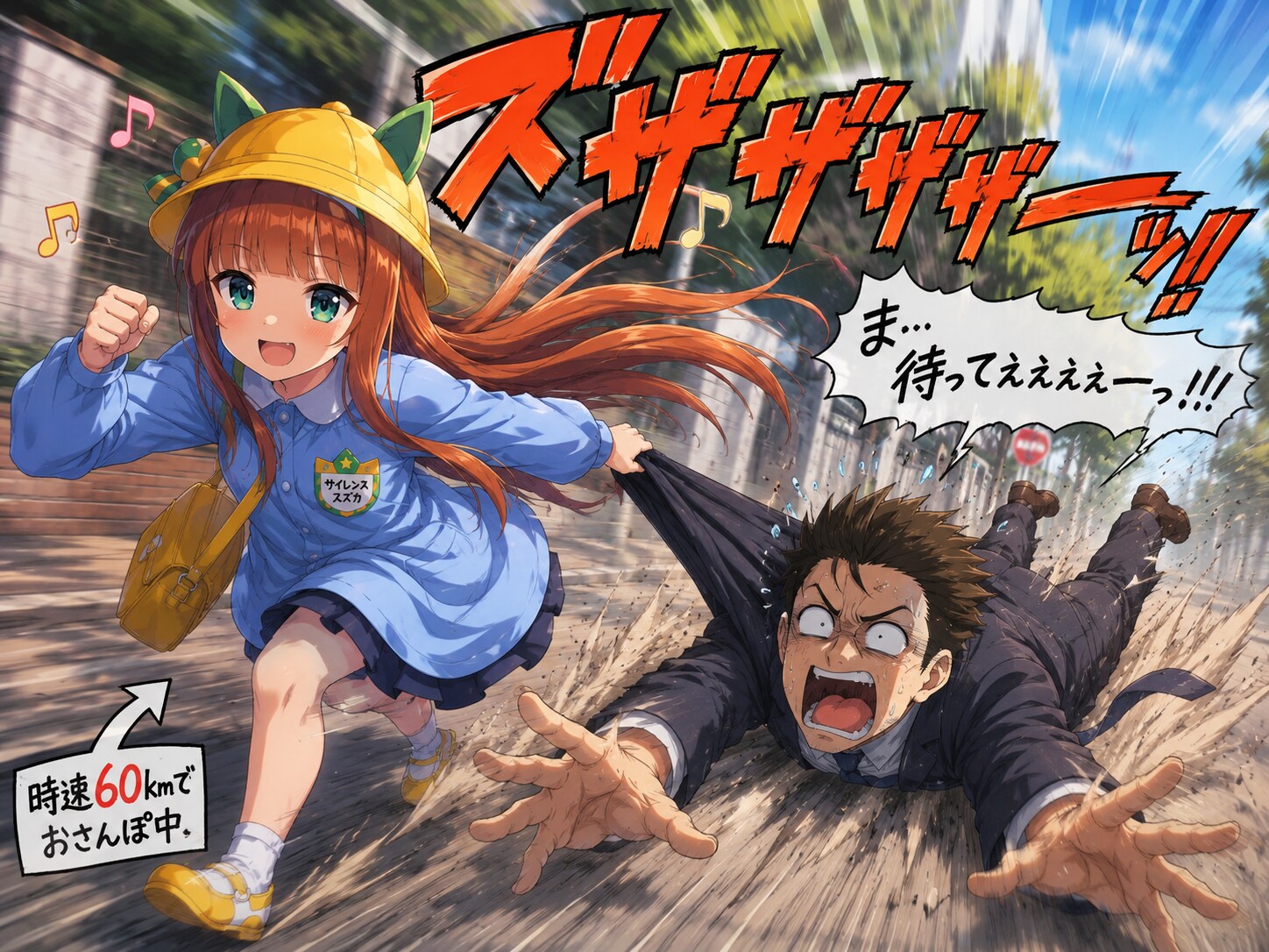 幼児化サイレンススズカちゃん　お散歩中 | の人気AIイラスト・グラビア