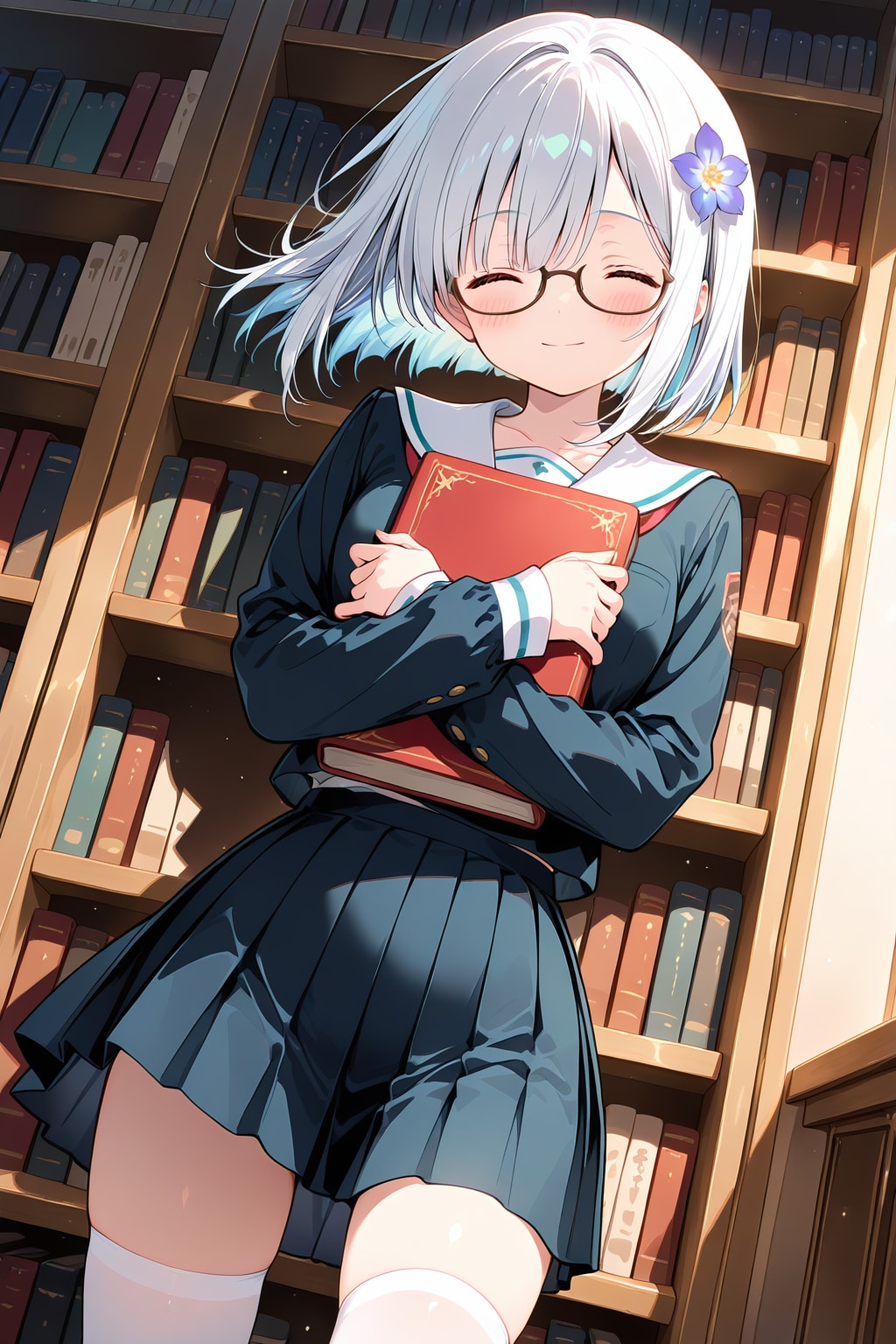 放課後の図書委員長 | の人気AIイラスト・グラビア