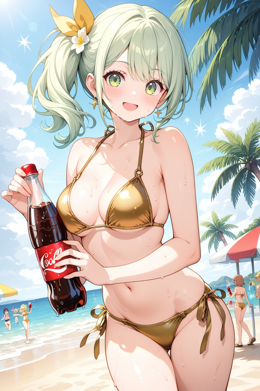 コーラを振るだけ