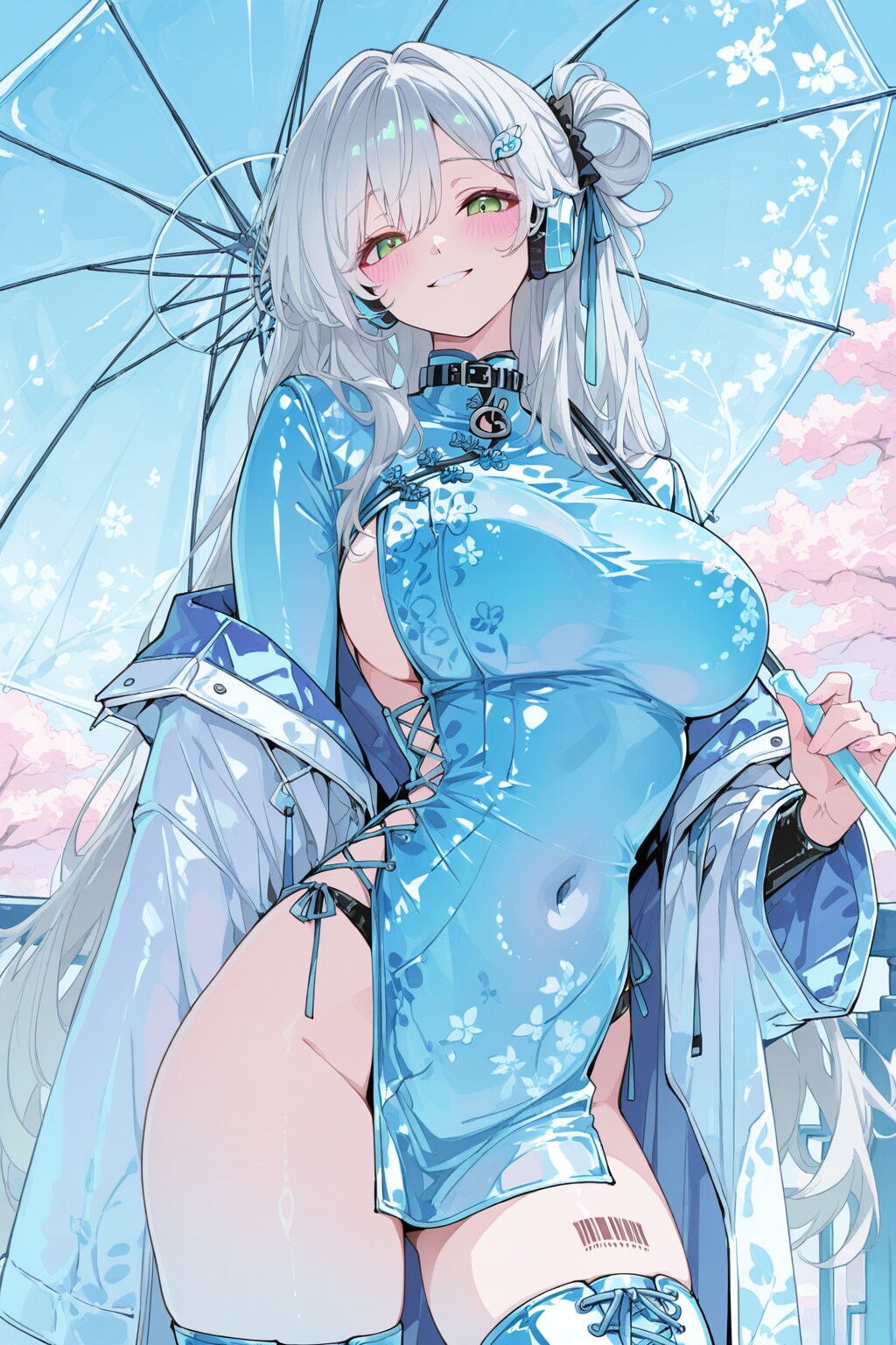 Blue Qipao