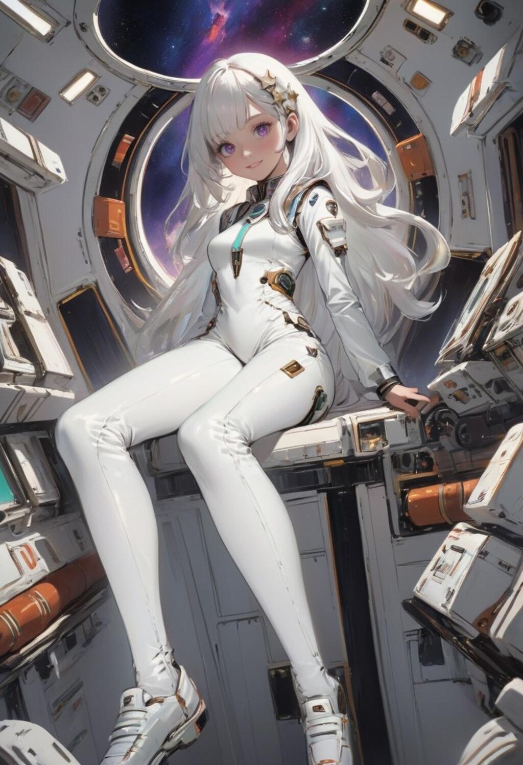 宇宙ステーションの観測室