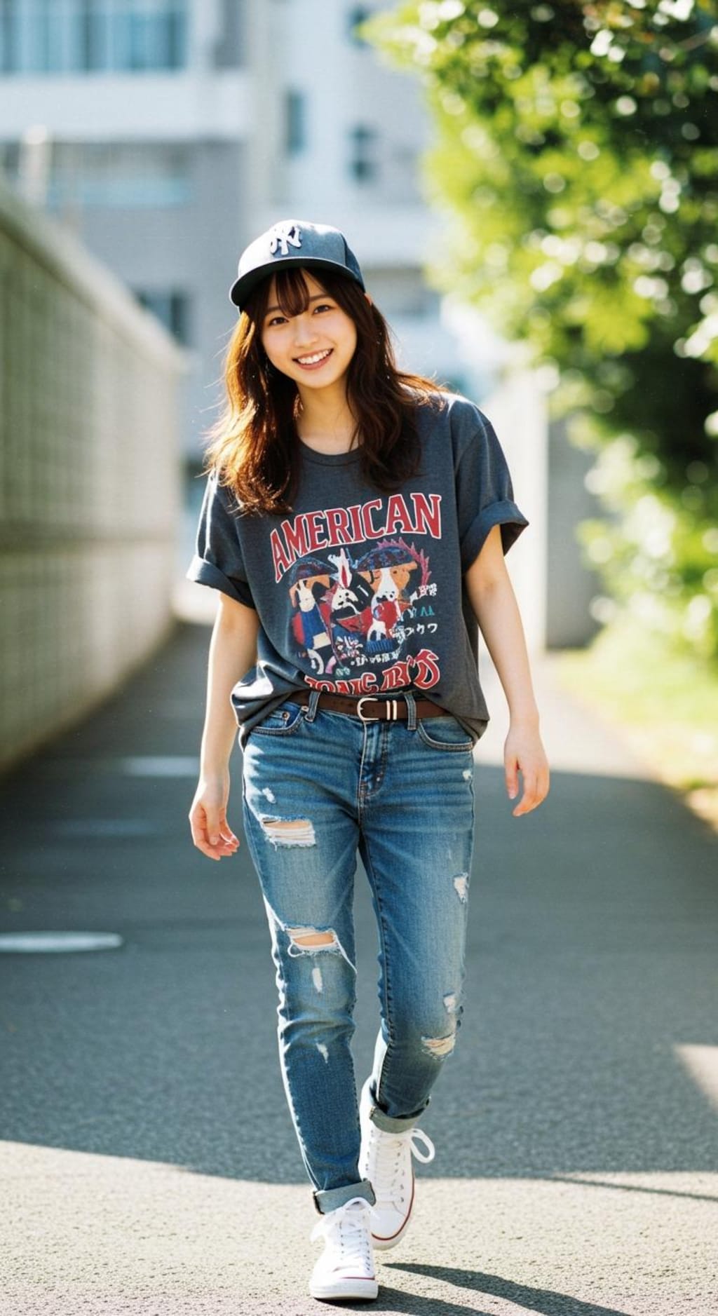 可愛い。　　　　　　　AIが考えたファションだけど。これってオシャレなのか、ダサイのか。