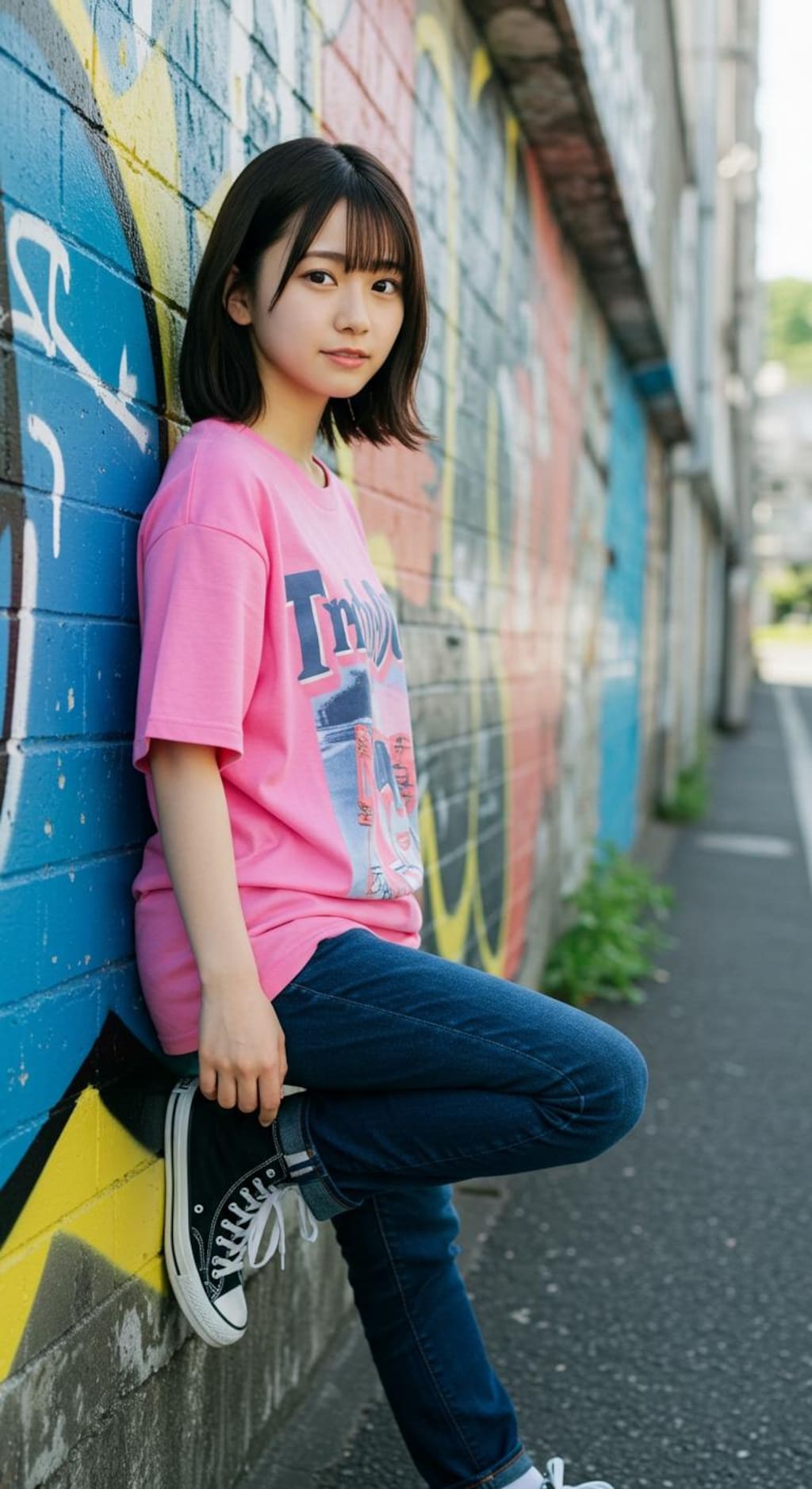 可愛い。　　　　　　　AIが考えたファションだけど。これってオシャレなのか、ダサイのか。