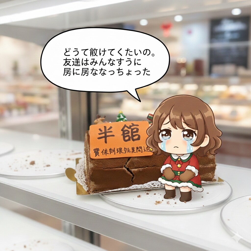 クリスマスケーキちゃん泣く | の人気AIイラスト・グラビア