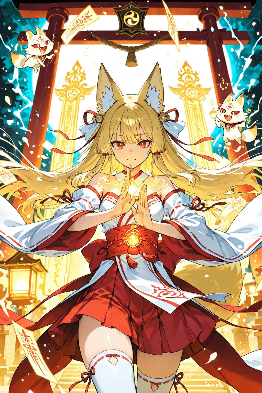 キツネっ娘な魔法少女 | の人気AIイラスト・グラビア