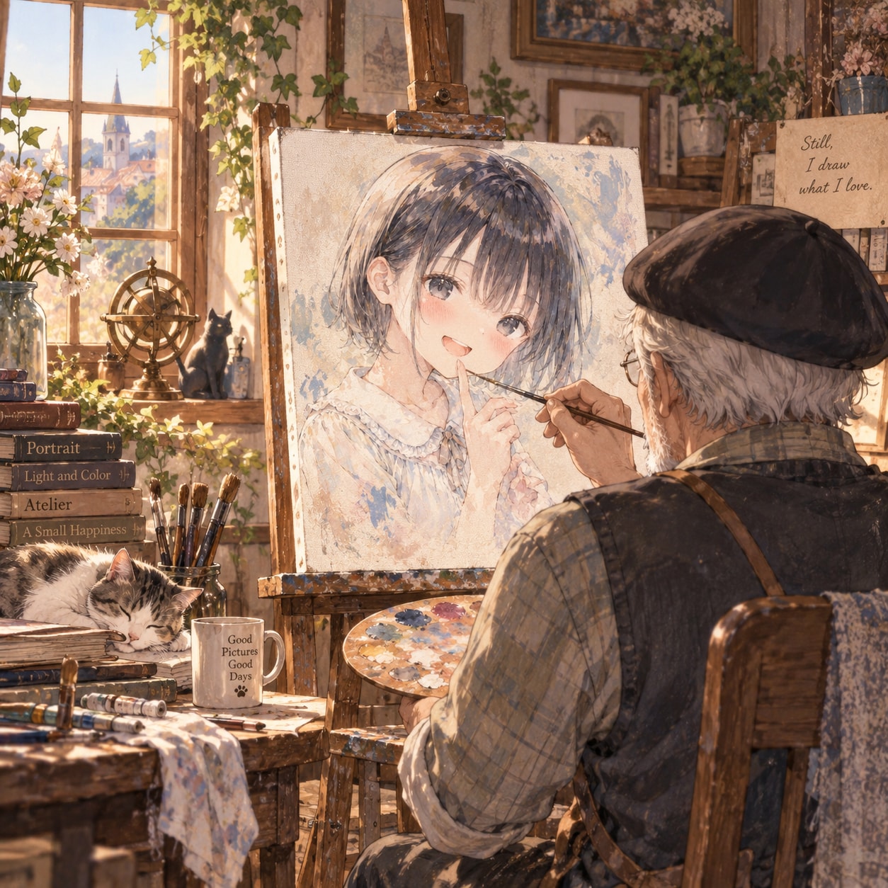 頑張って描こう | の人気AIイラスト・グラビア