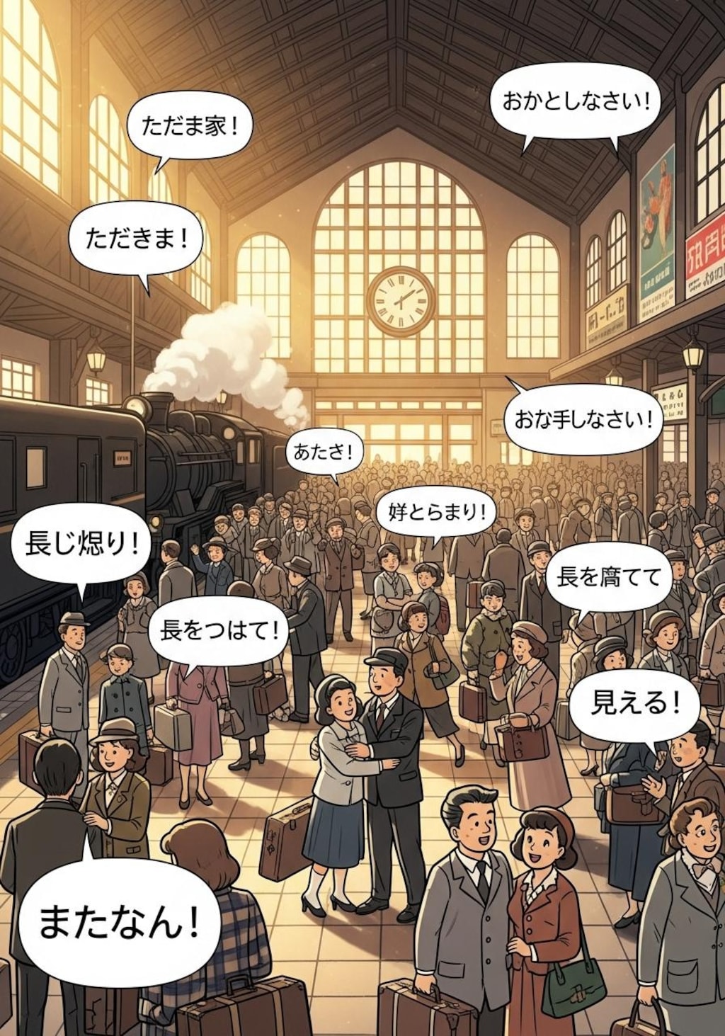 くにへ　かえるんだな　的な場所で喋らせてみた