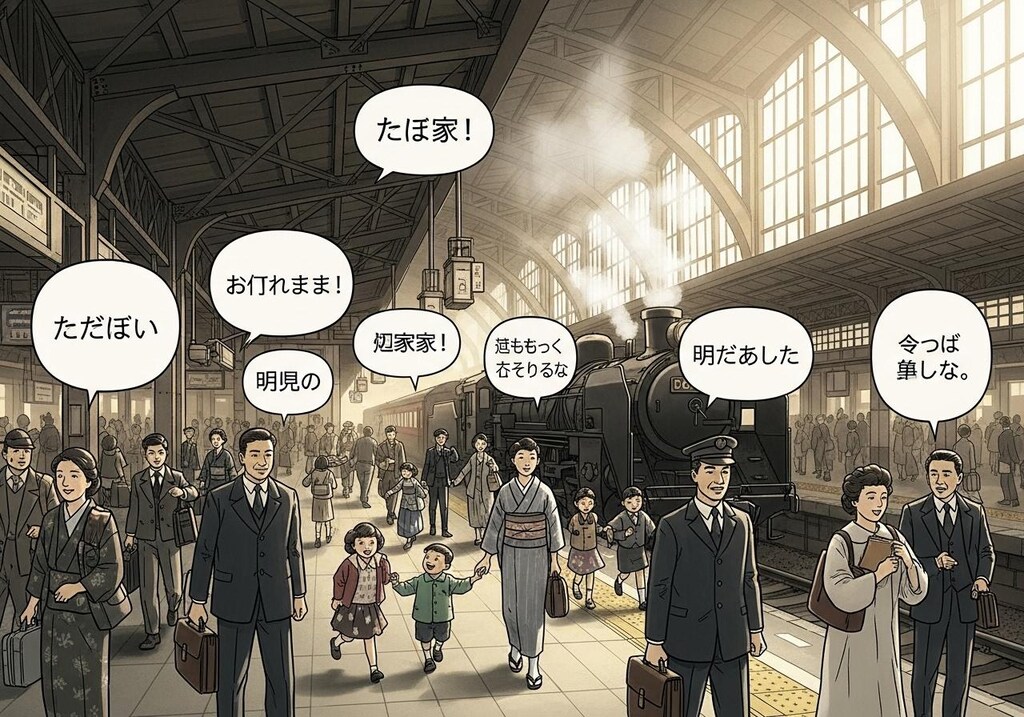 くにへ　かえるんだな　的な場所で喋らせてみた