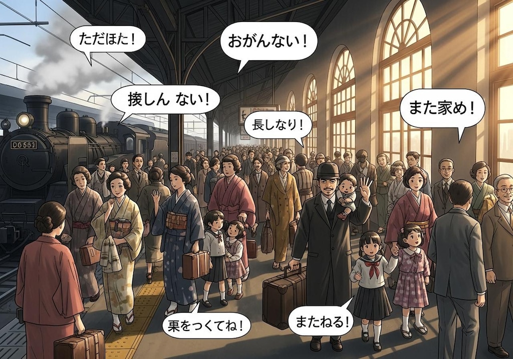 くにへ　かえるんだな　的な場所で喋らせてみた