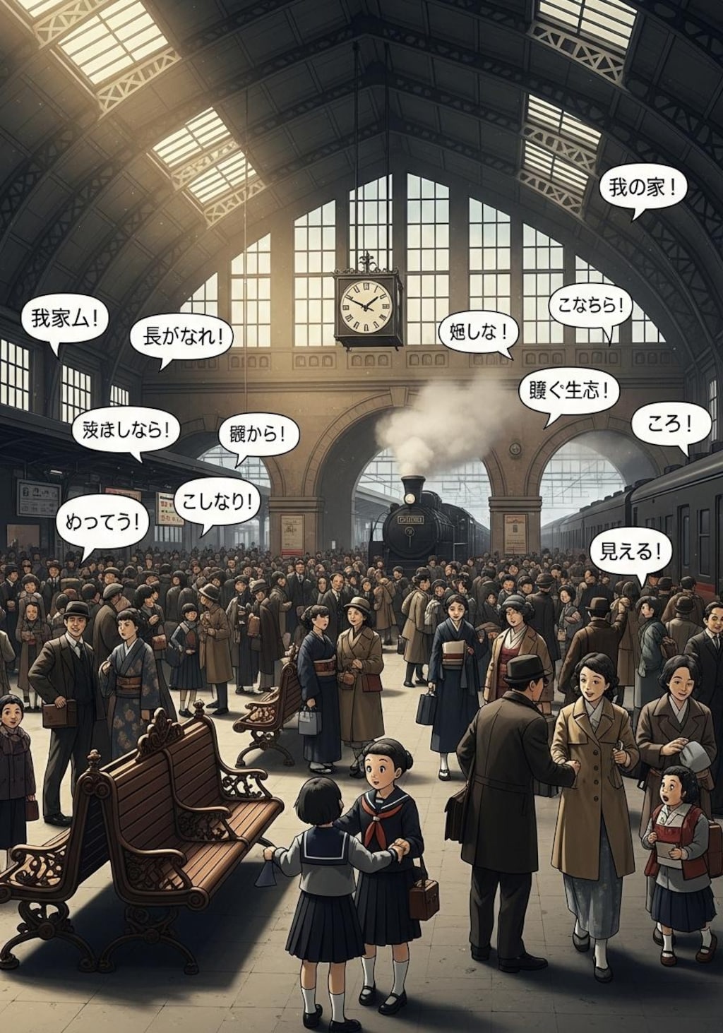 くにへ　かえるんだな　的な場所で喋らせてみた