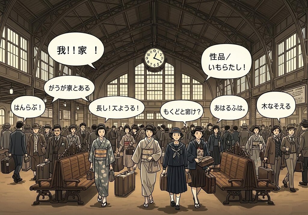 くにへ　かえるんだな　的な場所で喋らせてみた