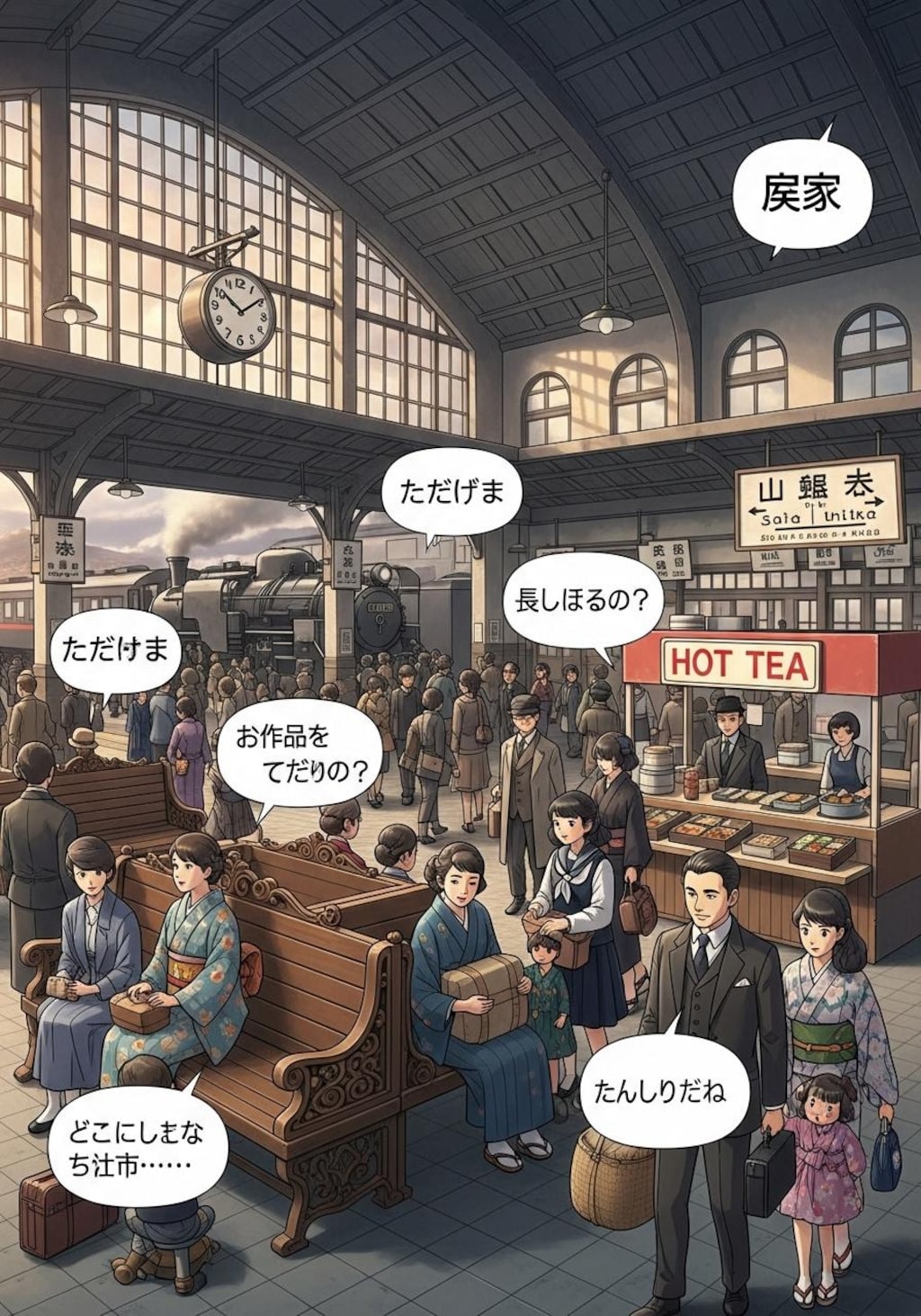 くにへ　かえるんだな　的な場所で喋らせてみた