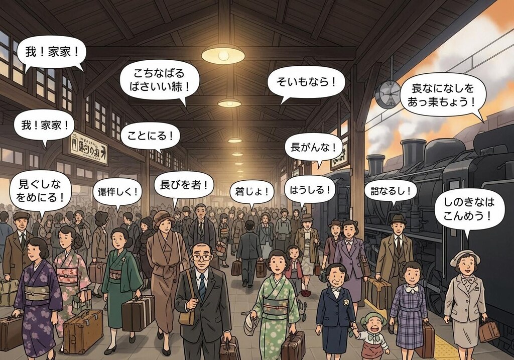 くにへ　かえるんだな　的な場所で喋らせてみた