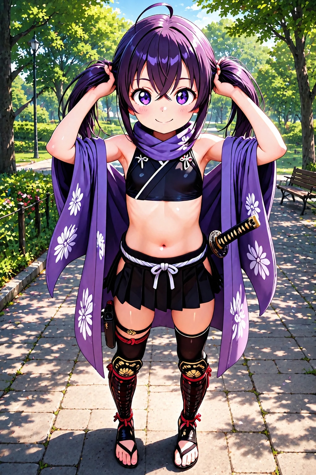 手ツインテのクノイチ