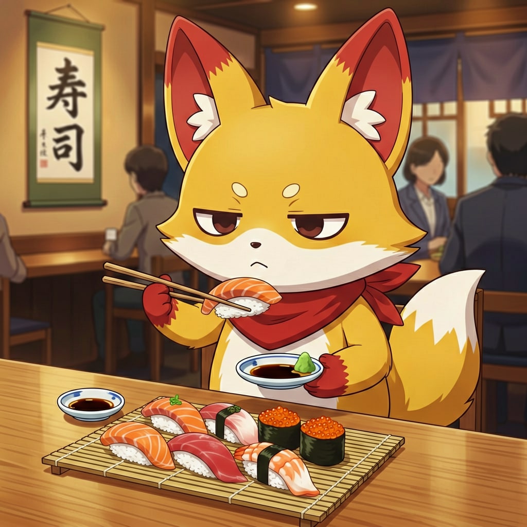 朝から寿司