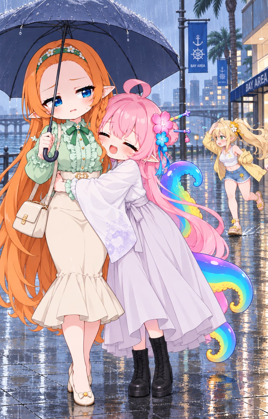 雨の午後のすれ違い