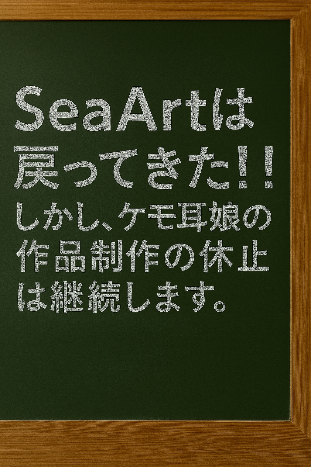 SeaArtはコンテンツ健全化に向けてシステム調整中