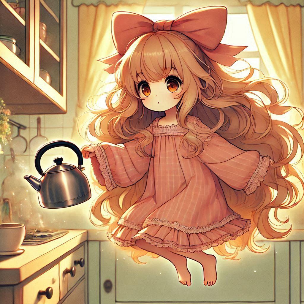 浮遊層の小さな女の子