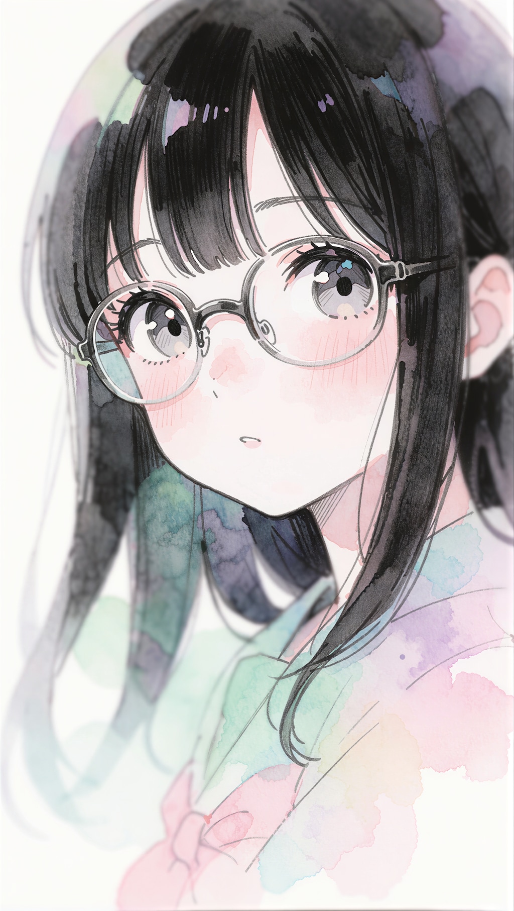 黒髪の眼鏡の女の子 6