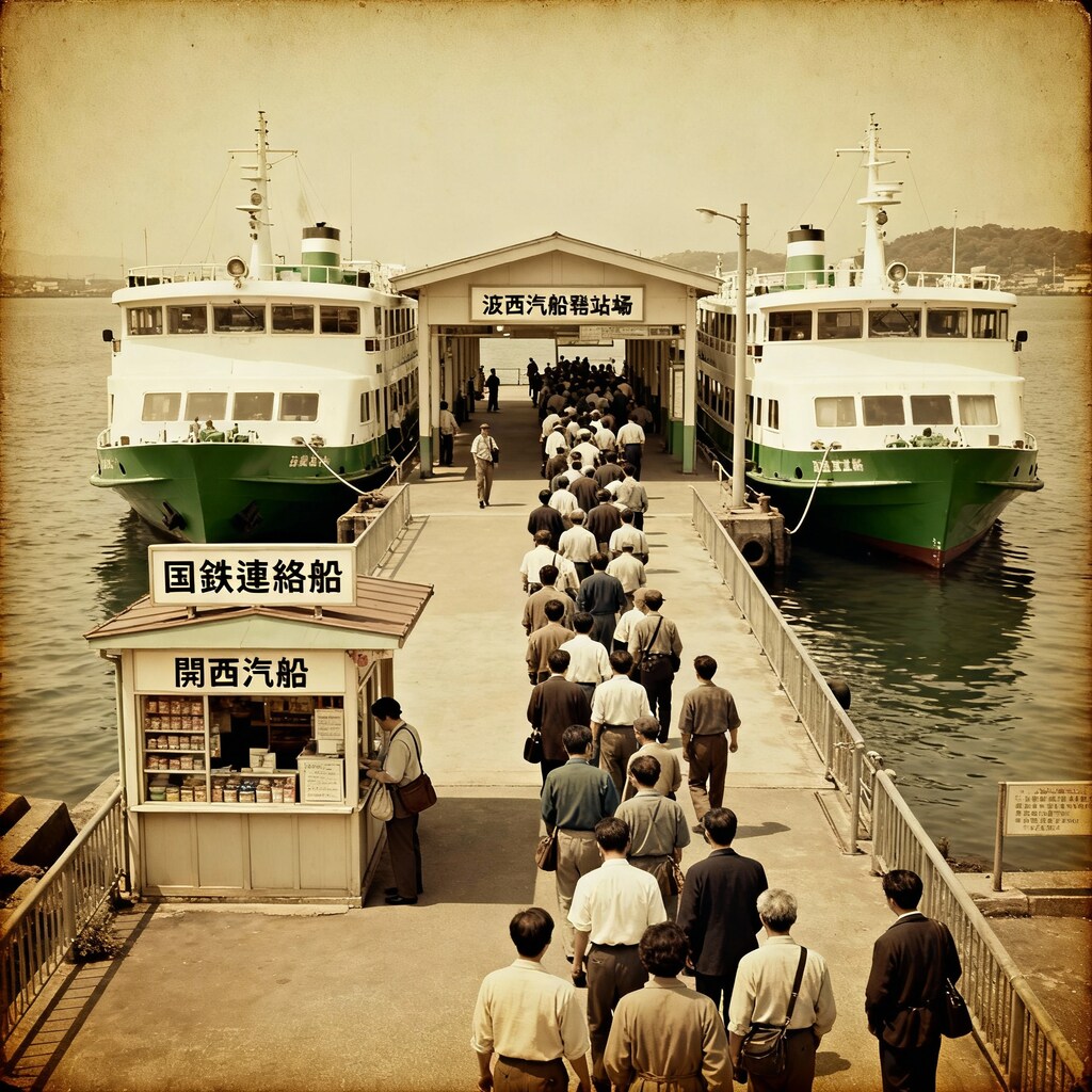 昭和レトロ（2）セピアカラー　乗船中