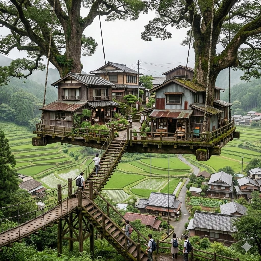 ブランコ上の町