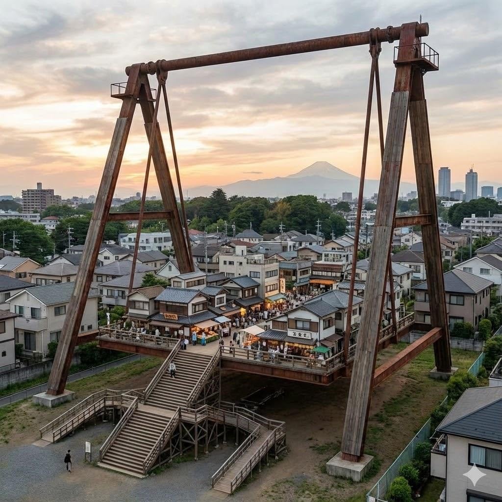 ブランコ上の町