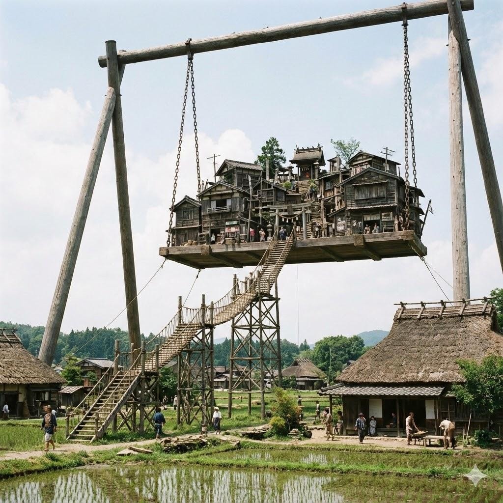 ブランコ上の町