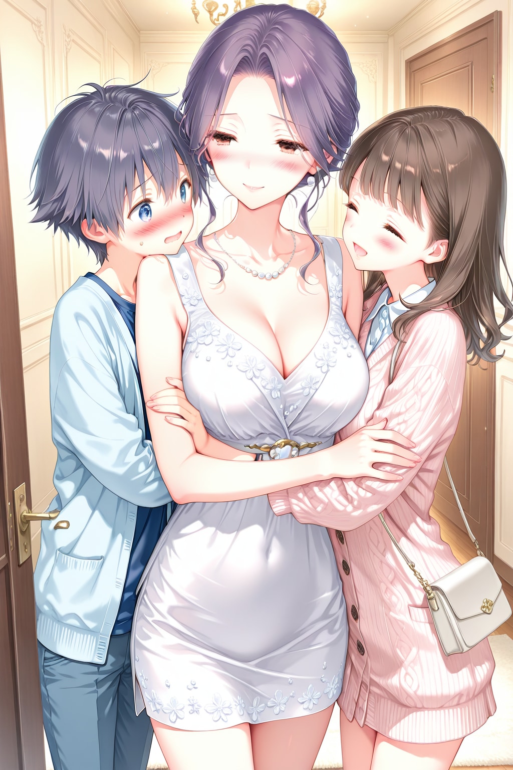 ほらっ、ママが筆下ろししてくれるって、良かったね♡