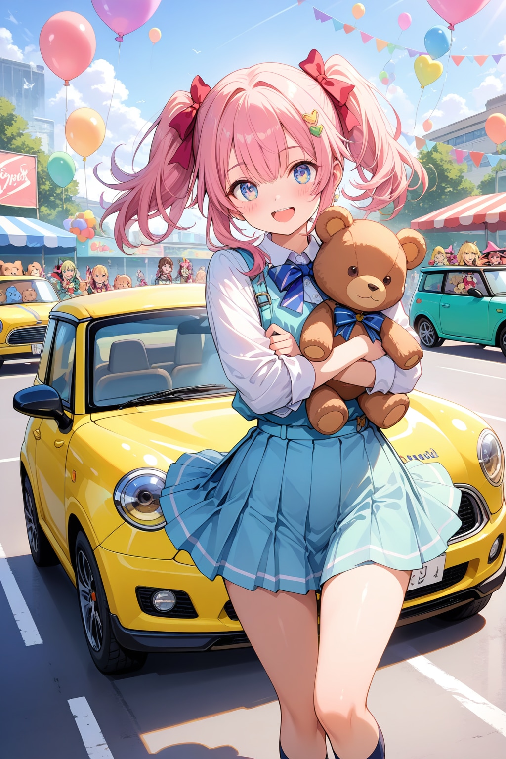 熊と車と風船 | の人気AIイラスト・グラビア
