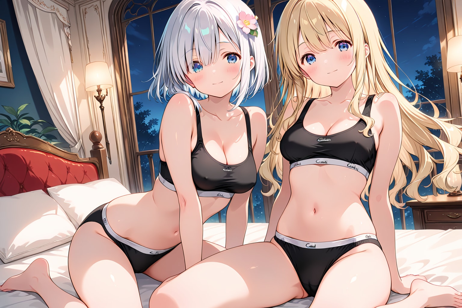 下着でパジャマパーティー（？）