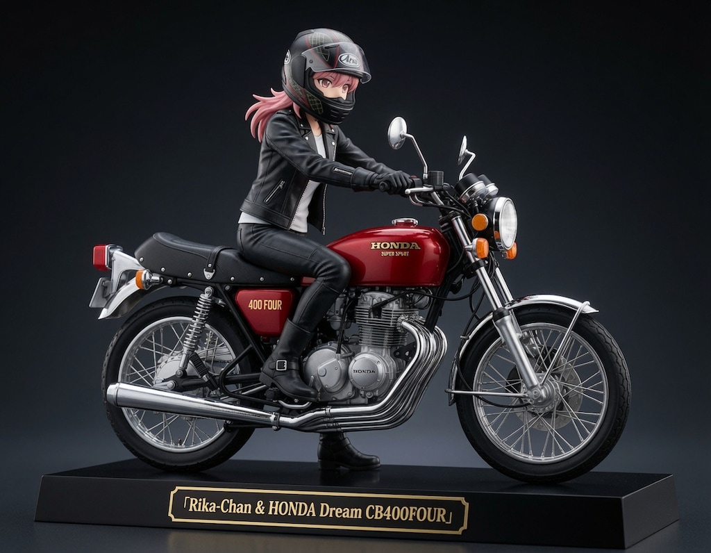<リカちゃん>CB400FOURフィギュア