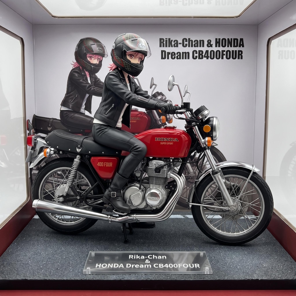 <リカちゃん>CB400FOURフィギュア