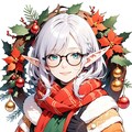 エルフさんとクリスマスリース 2枚目