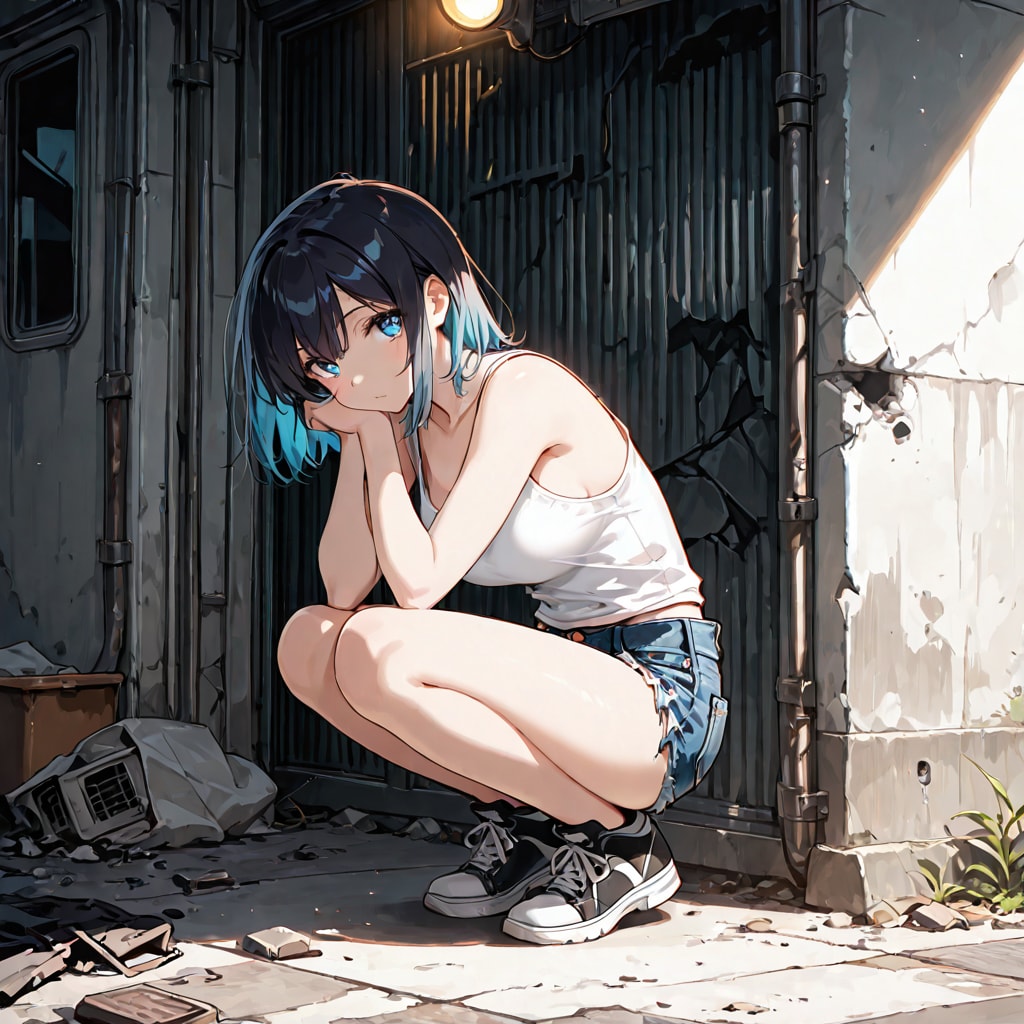 タンクトップとジーンズ | の人気AIイラスト・グラビア