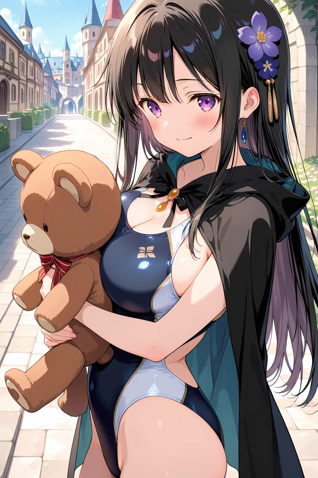 くまさんとおさんぽ黒姫様