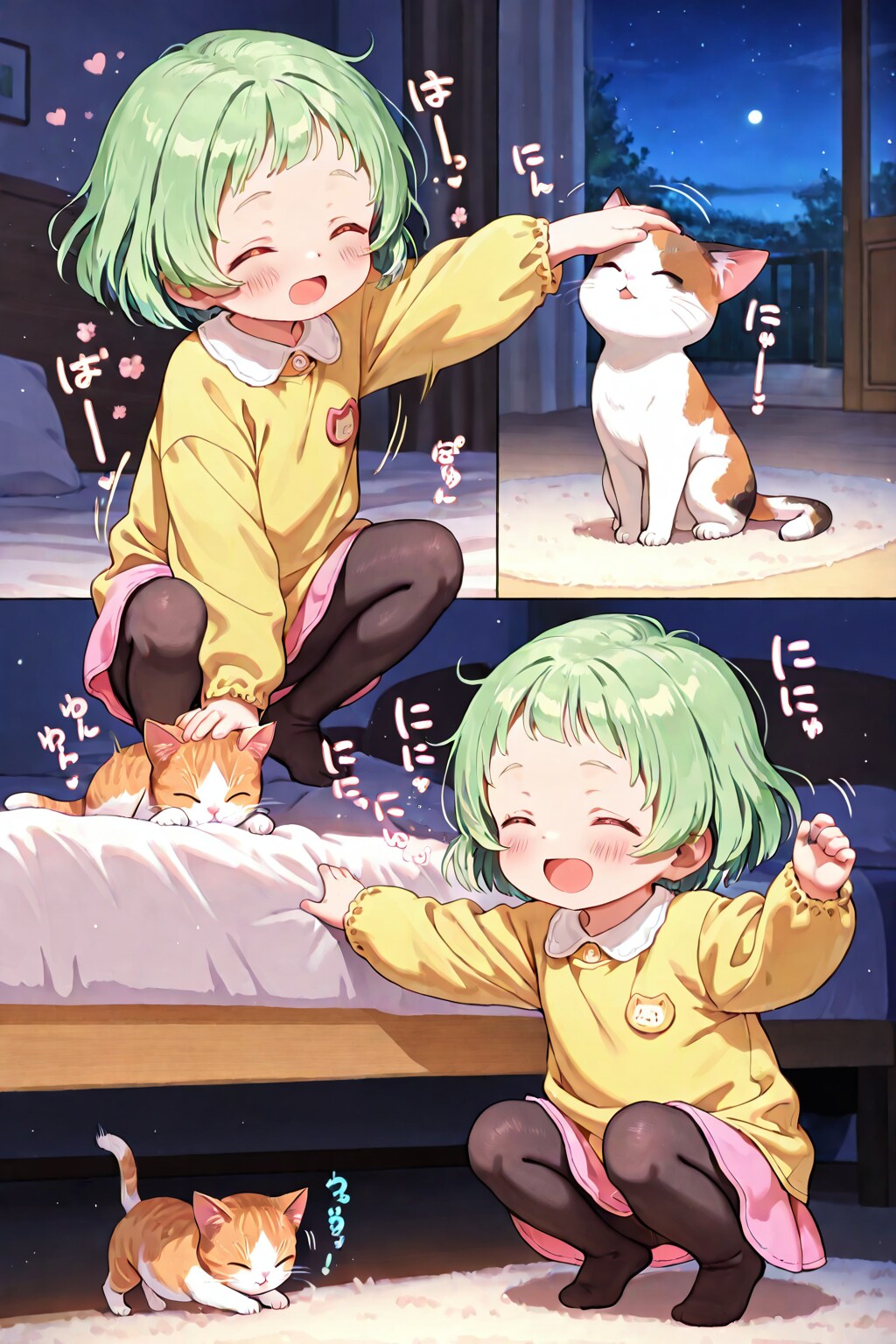 幼女と猫