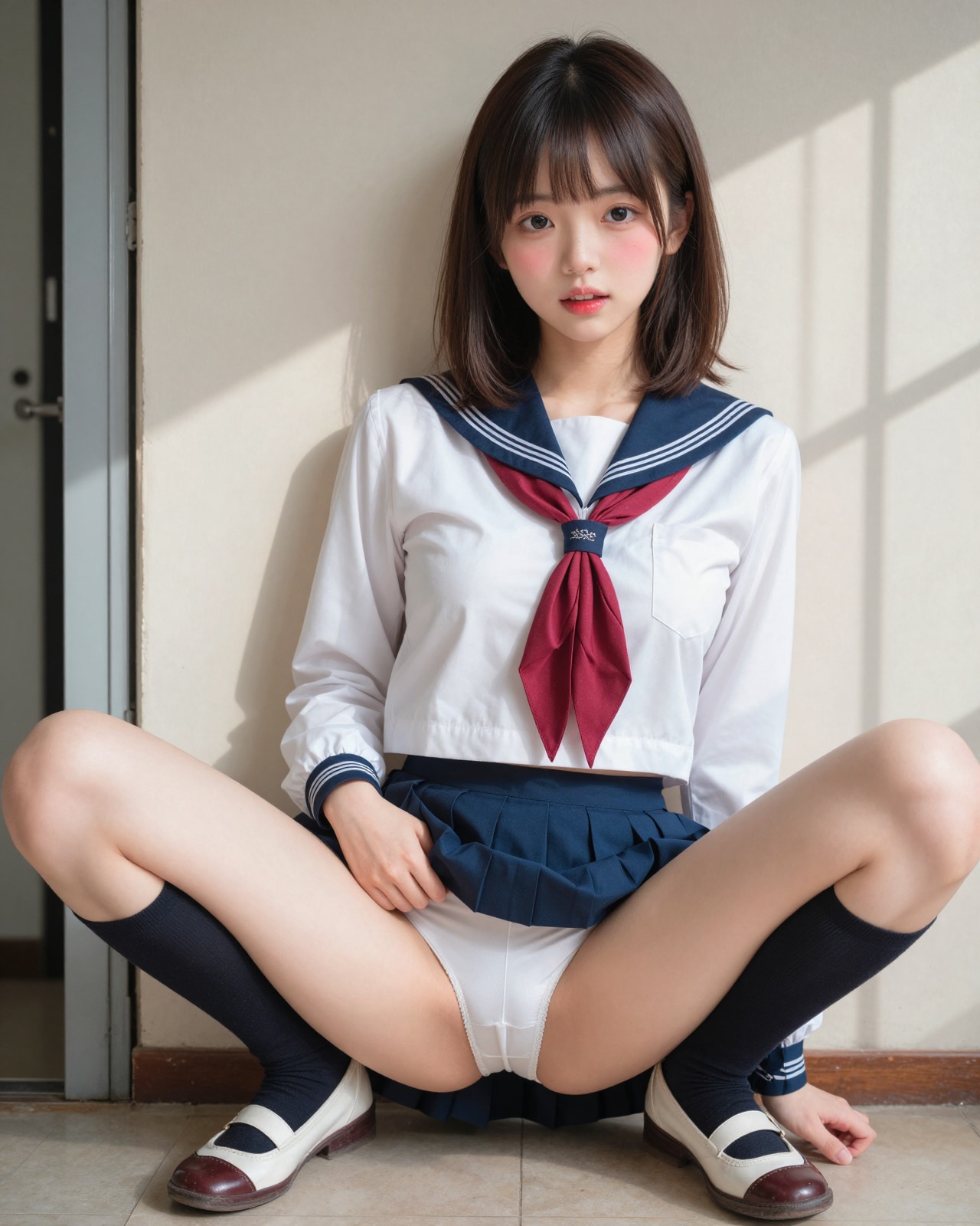 パンツ見えるの恥ずかしいです＞ｗ＜