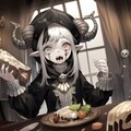 魔族少女のご飯（６枚：後半ちょいグロ） 3枚目