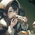 魔族少女のご飯（６枚：後半ちょいグロ） 4枚目