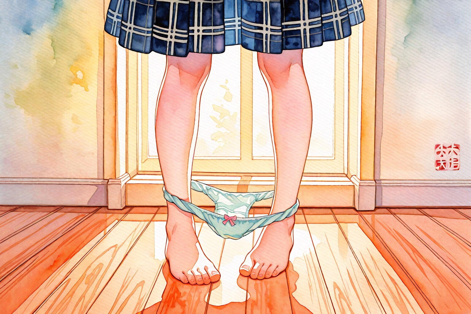 素足とおパンティ