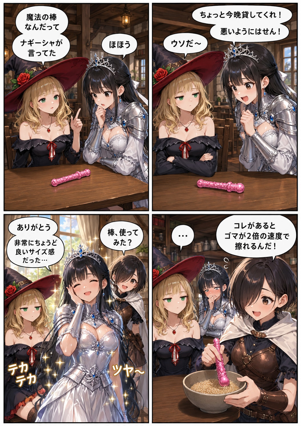 姫騎士と魔法の棒
