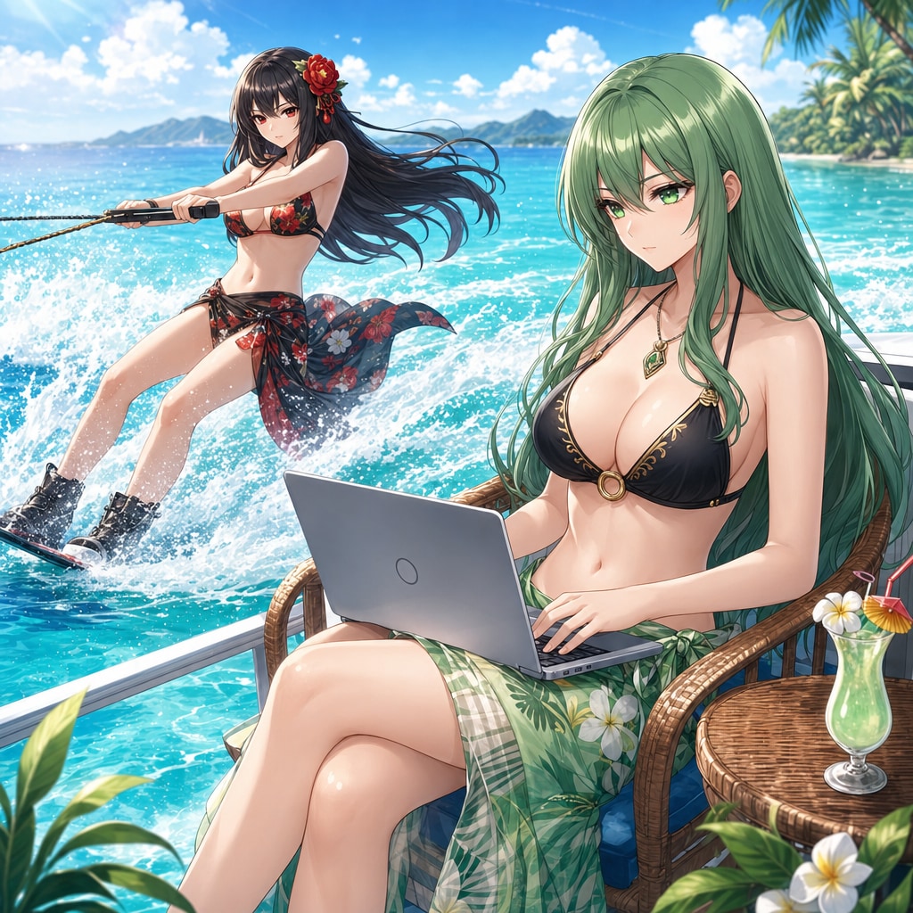 ツバキとエメルダのバカンス
