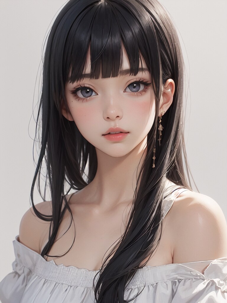 ぱっつん | の人気AIイラスト・グラビア