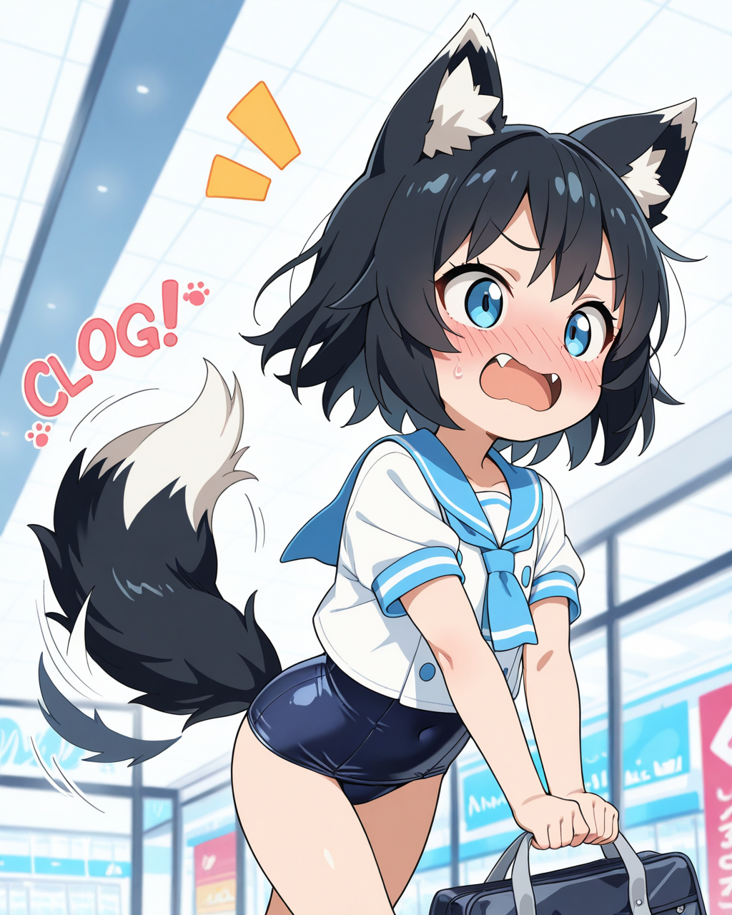 セーラースク水姿を恥ずかしがるナルヨ！！【織慈ナルヨ】