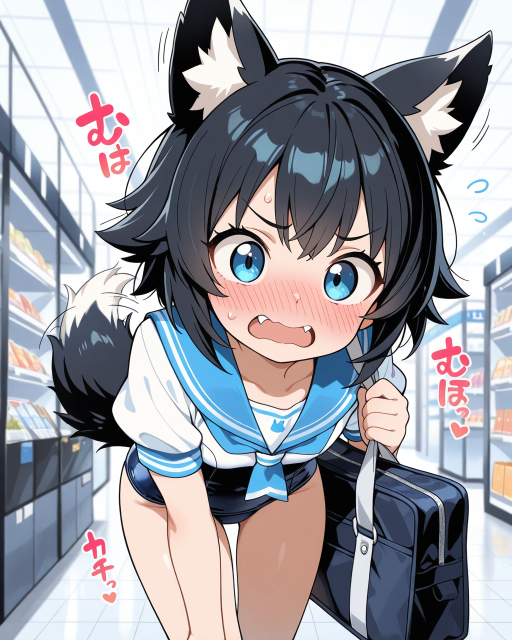 セーラースク水姿を恥ずかしがるナルヨ！！【織慈ナルヨ】